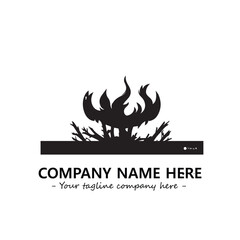 Fire Logo Company Design Illustration Vector Graphic Image