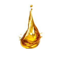 Oil Drop on Transparent Background

