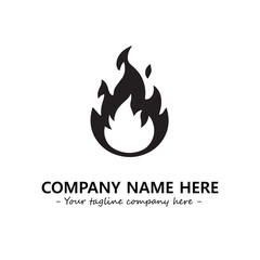 Fire Logo Company Design Illustration Vector Graphic Image