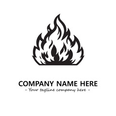 Fire Logo Company Design Illustration Vector Graphic Image