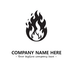 Fire Logo Company Design Illustration Vector Graphic Image