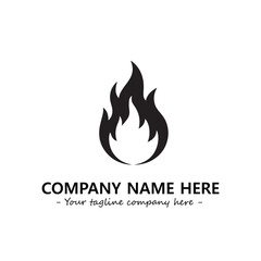Fire Logo Company Design Illustration Vector Graphic Image