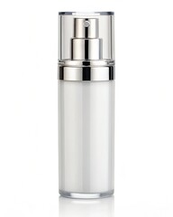 Sleek Airless Pump Dispenser Bottle Mockup High-Detail Cosmetic Packaging Design