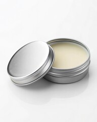 High-Detail Mockup Metallic Tin with Cream Product