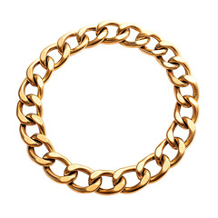 Obraz premium Gold Chain Circle Frame