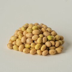 a bunch of soybeans isolated on white background can be used as graphic design