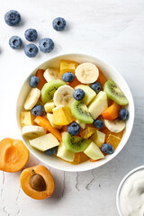 bowl of fresh fruit salad