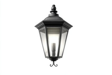 Elegant black lantern light fixture with a classic design. Perfect for adding a touch of vintage charm to any space.