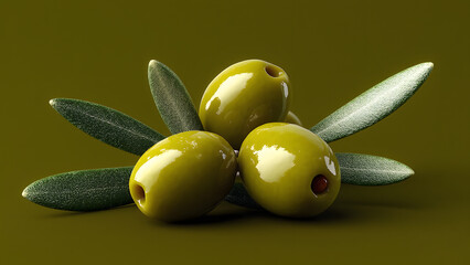 fresh green olives