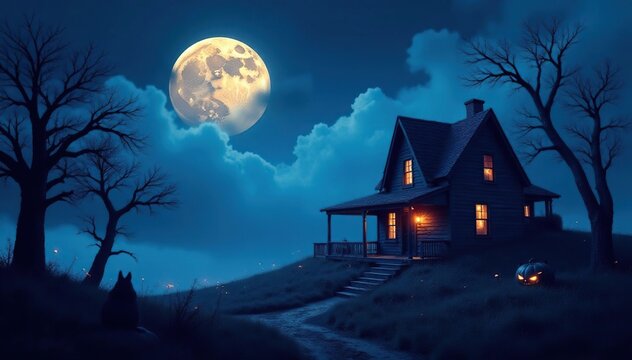 October Background. View