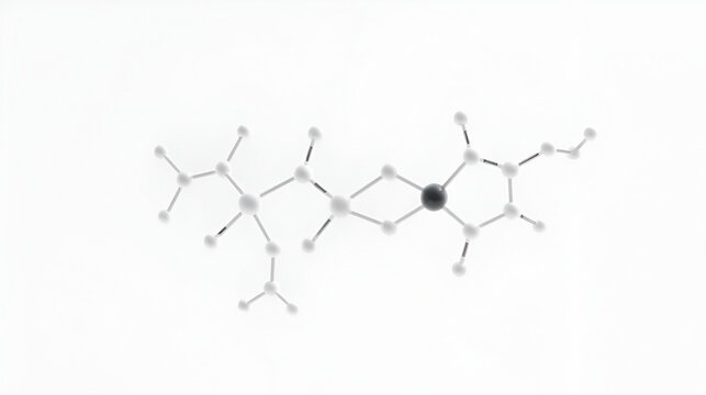 Colistin molecular structure isolated on white