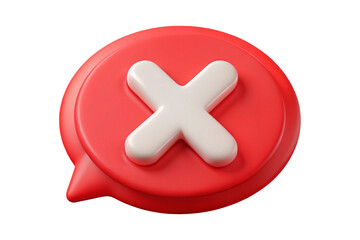 Obraz premium red cross isolated on white