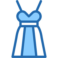 Vector Icon Wedding Dress, Love, Valentine Day, Wedding, Birthday