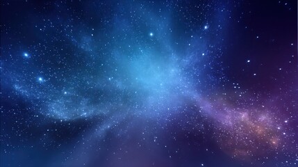 A vibrant cosmic nebula with stars shines brightly in the vast expanse of the universe background image.