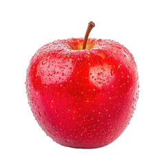 Vibrant red apple, glistening with water droplets (4)
