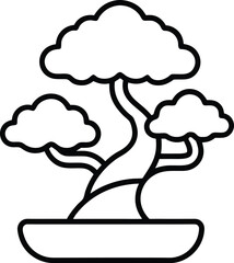 Bonsai vector  illustration 