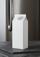 Blank carton of milk or juice