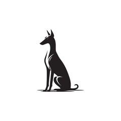 Elegant Azawakh Dog Silhouette Vector – Sleek, graceful African breed outline perfect for pet-themed designs, digital art, merchandise, breed-specific projects, decals, and creative ventures.
