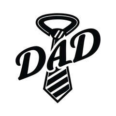 Father's Day Typography with Tie Designs.
