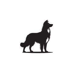 Basque Shepherd Dog Silhouette Vector – Distinct, strong, and agile canine outline, perfect for pet-themed designs, digital art, breed-specific projects, merchandise, and creative endeavors.
