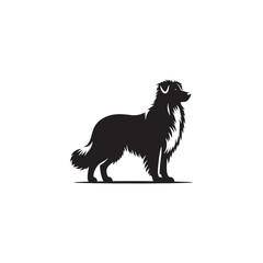 Basque Shepherd Dog Silhouette Vector – Distinct, strong, and agile canine outline, perfect for pet-themed designs, digital art, breed-specific projects, merchandise, and creative endeavors.

