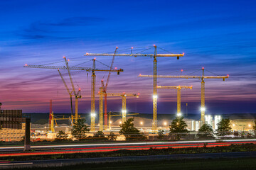 Erschließung der Großbaustelle