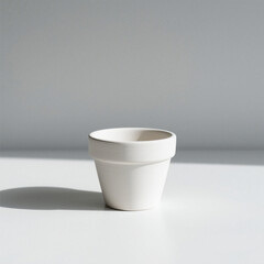 Pot on white background