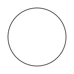 Elegant black circle frame.