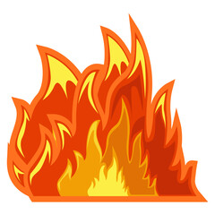 Cute Fire Shape Illustration