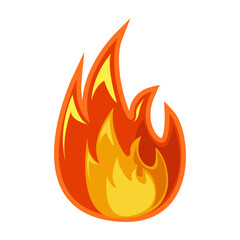 Cute Fire Shape Illustration