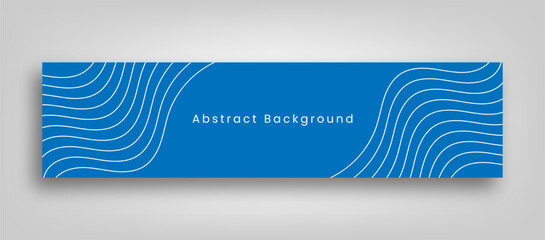 Outline Contour Banner Design For Linkedin Cover