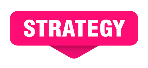 strategy sticker. strategy sign on transparent background