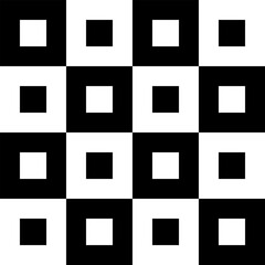 Black and white geometric seamless pattern