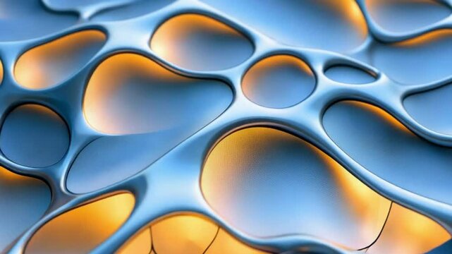 closeup of surface tiles reshaping via liquid metal, tech field test