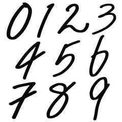 数字のイラスト（JPEG/PNG)