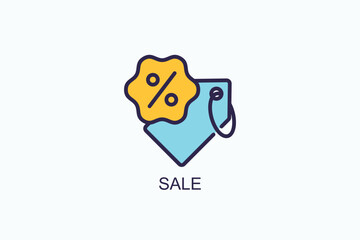 Sale Icon Or Logo Isolated Vector Illustration