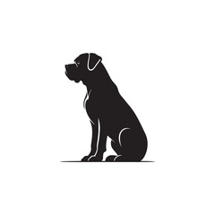 Boerboel Dog Silhouette Vector – Strong, protective, and loyal canine outline, ideal for breed-specific designs, digital art, merchandise, T-shirts, pet-themed projects, and creative endeavors.
