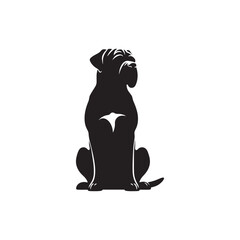 Boerboel Dog Silhouette Vector – Strong, protective, and loyal canine outline, ideal for breed-specific designs, digital art, merchandise, T-shirts, pet-themed projects, and creative endeavors.
