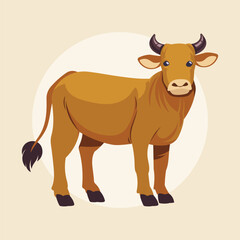 Flat Vector Animal Mamalia Eid Al Adha Illustration