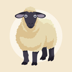 Flat Vector Animal Mamalia Eid Al Adha Illustration