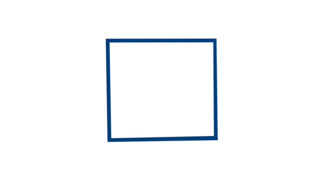 Blue squares made from paper cut into squares on a transparent background.