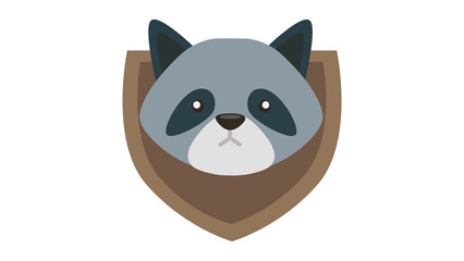 Cute Raccoon Head Icon