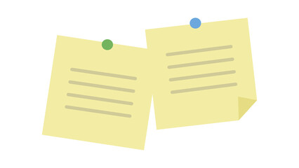 Sticky Note Book Illustration