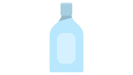 Blue Bottle with Liquid