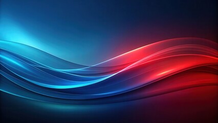 Fototapeta premium Abstract Dynamic Swirling Waves of Vibrant Blue and Red Hues Creating a Striking Visual Composition