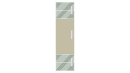 Simple Wooden Door Illustration