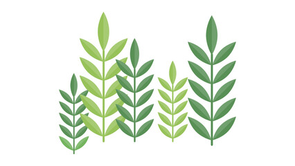 Lush Green Leaves Illustration