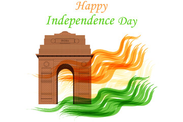 Background of 78th Independence day of India. India Gate – Symbol of Sacrifice and Sovereignty". Freedom independence day of india. Patriotic background.