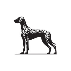 Catahoula Leopard Dog Silhouette – A striking outline of the unique and versatile breed, ideal for digital designs, pet-related artwork, merchandise, and breed-specific creations.
