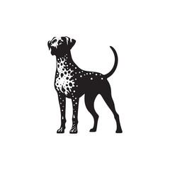 Catahoula Leopard Dog Silhouette – A striking outline of the unique and versatile breed, ideal for digital designs, pet-related artwork, merchandise, and breed-specific creations.
